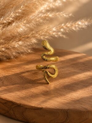 Golden Serpent Ring