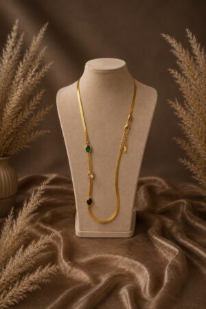 Trinity Snake Chain Necklace